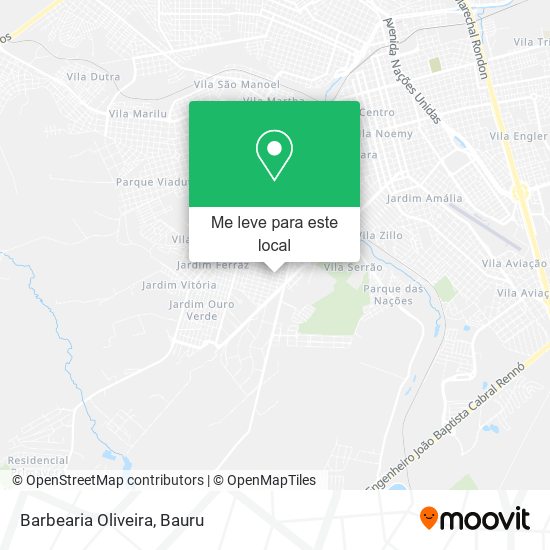 Barbearia Oliveira mapa