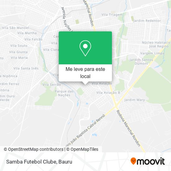 Samba Futebol Clube mapa