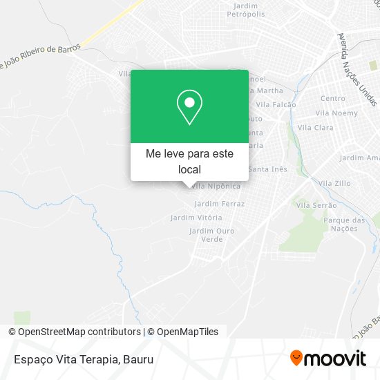 Espaço Vita Terapia mapa