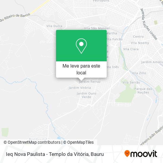 Ieq Nova Paulista - Templo da Vitória mapa