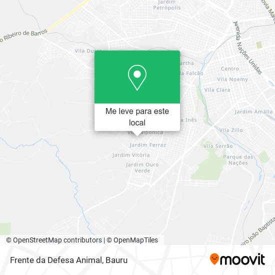Frente da Defesa Animal mapa