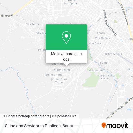 Clube dos Servidores Publicos mapa