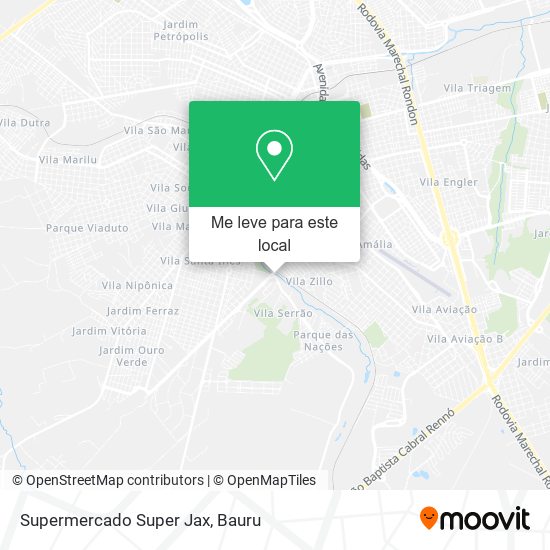 Supermercado Super Jax mapa