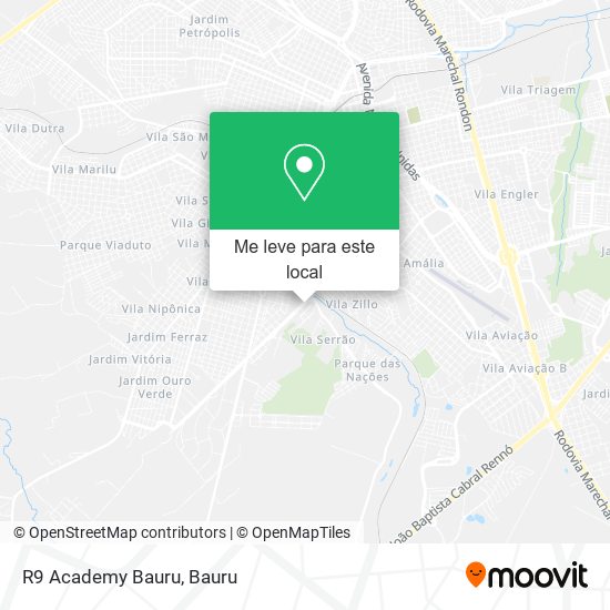 R9 Academy Bauru mapa