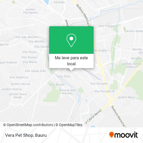 Vera Pet Shop mapa