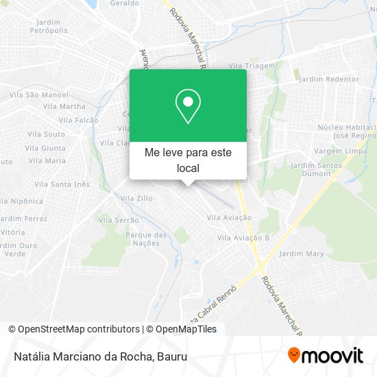Natália Marciano da Rocha mapa