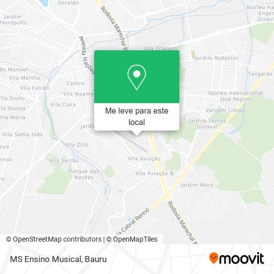 MS Ensino Musical mapa
