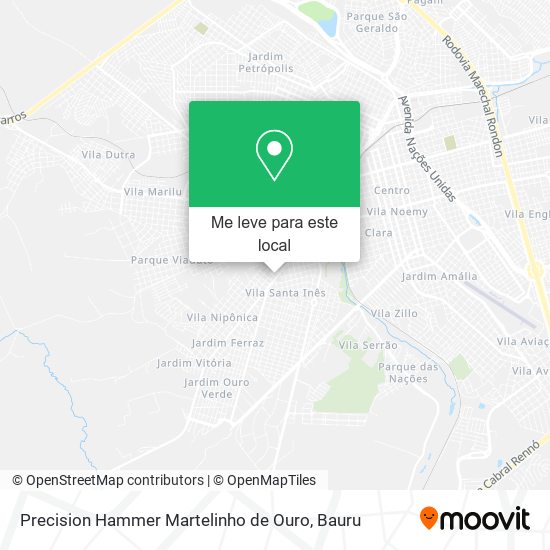 Precision Hammer Martelinho de Ouro mapa