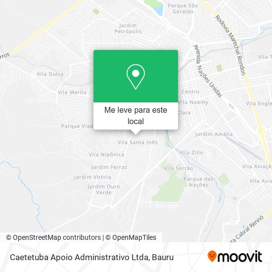 Caetetuba Apoio Administrativo Ltda mapa