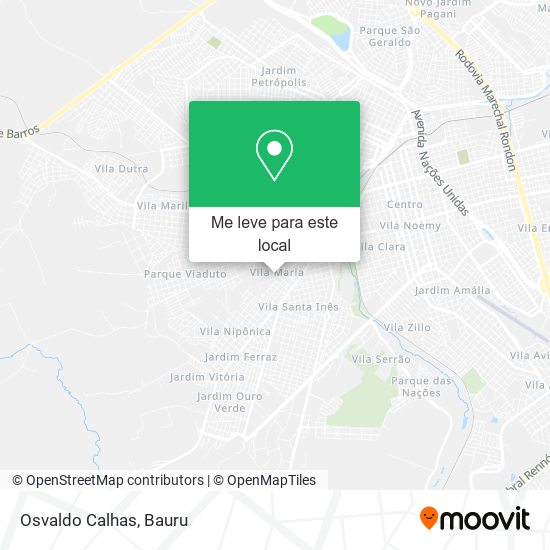 Osvaldo Calhas mapa