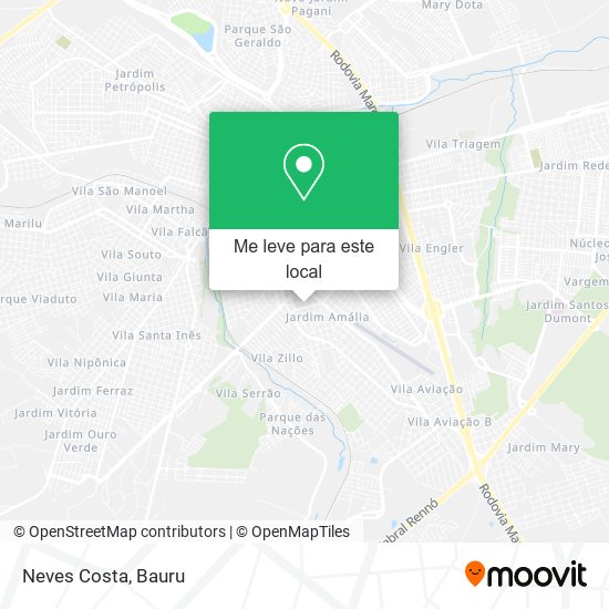 Neves Costa mapa