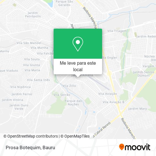 Prosa Botequim mapa