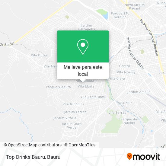 Top Drinks Bauru mapa