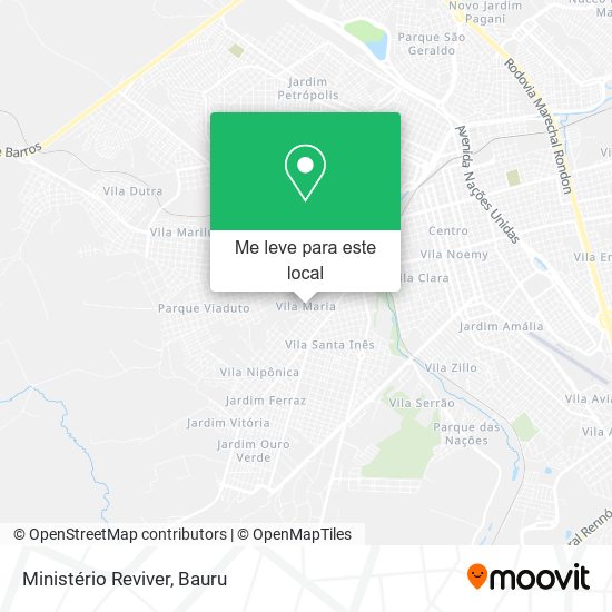 Ministério Reviver mapa