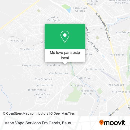Vapo Vapo Servicos Em Gerais mapa