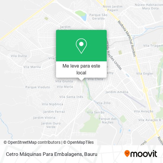 Cetro Máquinas Para Embalagens mapa