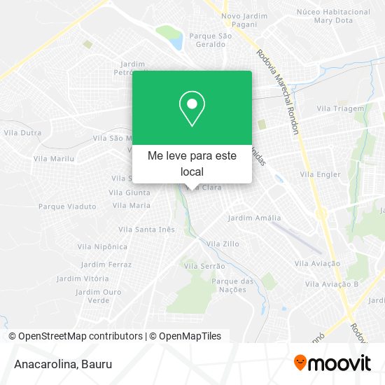 Anacarolina mapa