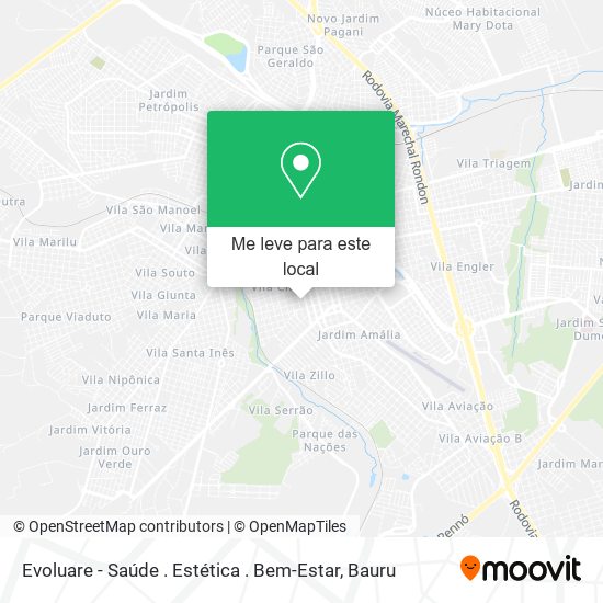 Evoluare - Saúde . Estética . Bem-Estar mapa