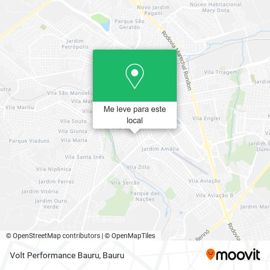 Volt Performance Bauru mapa