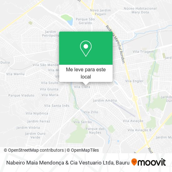 Nabeiro Maia Mendonça & Cia Vestuario Ltda mapa