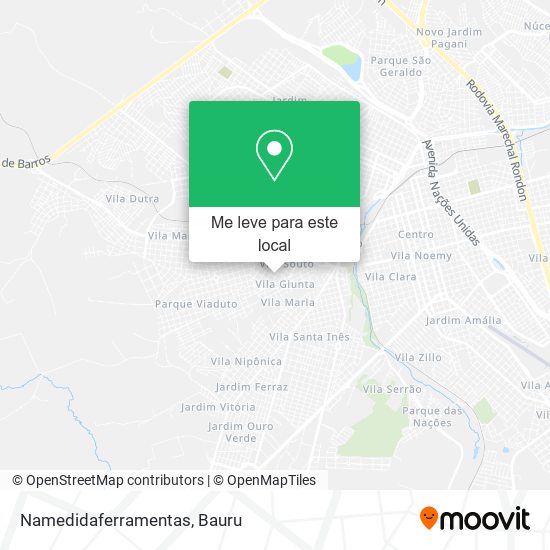 Namedidaferramentas mapa