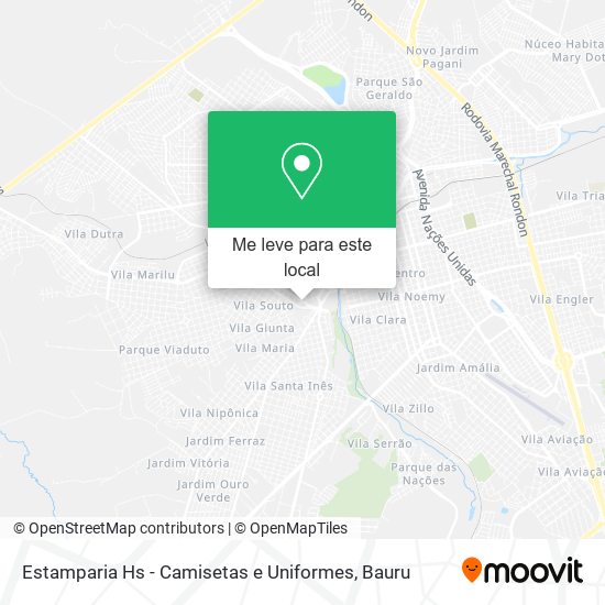 Estamparia Hs - Camisetas e Uniformes mapa