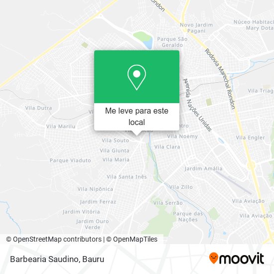 Barbearia Saudino mapa