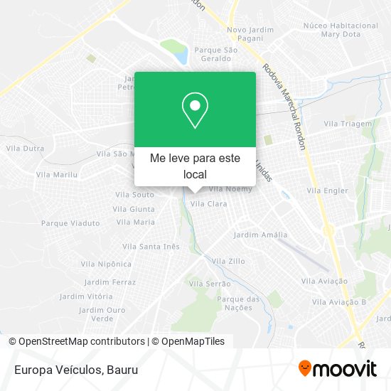 Europa Veículos mapa
