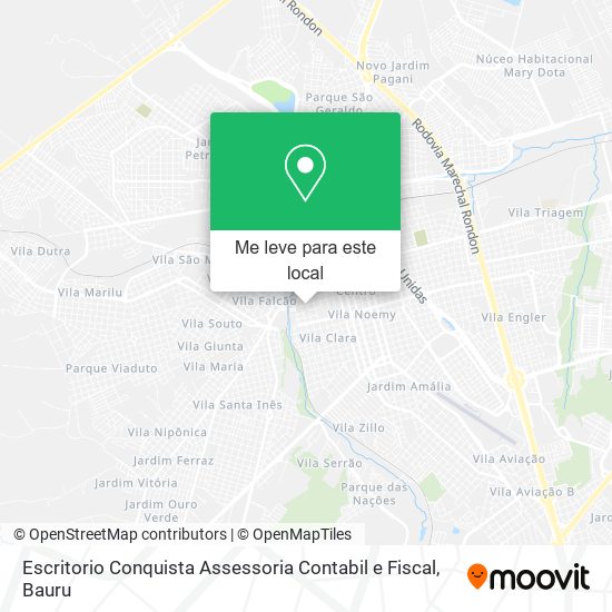 Escritorio Conquista Assessoria Contabil e Fiscal mapa