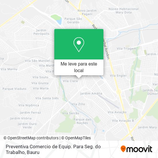 Preventiva Comercio de Equip. Para Seg. do Trabalho mapa