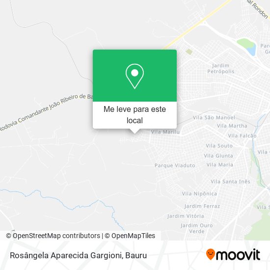 Rosângela Aparecida Gargioni mapa