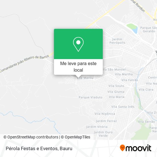 Pérola Festas e Eventos mapa