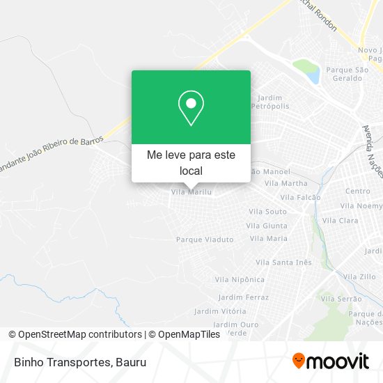 Binho Transportes mapa
