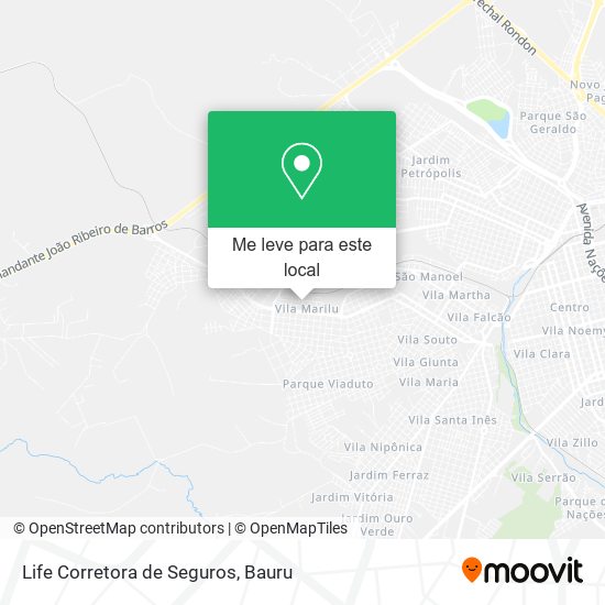 Life Corretora de Seguros mapa