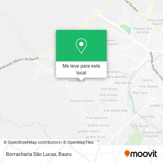 Borracharia São Lucas mapa