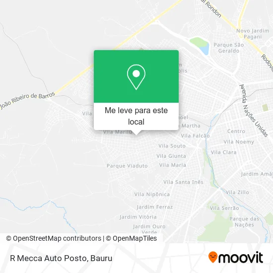 R Mecca Auto Posto mapa