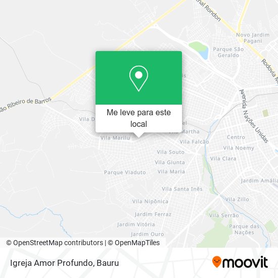 Igreja Amor Profundo mapa