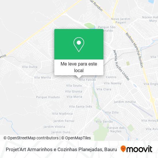 Projet'Art Armarinhos e Cozinhas Planejadas mapa