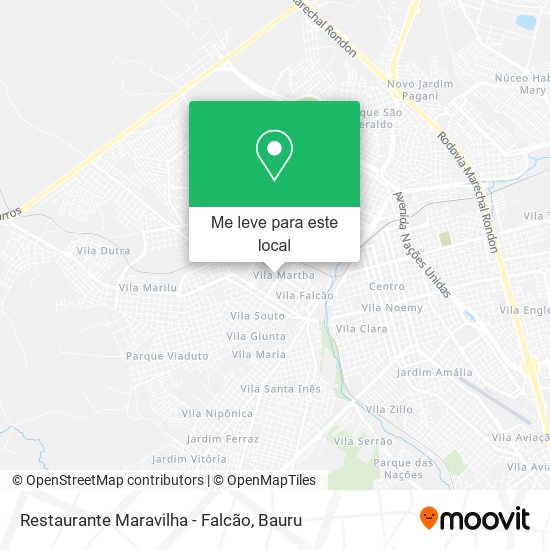Restaurante Maravilha - Falcão mapa