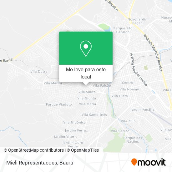 Mieli Representacoes mapa
