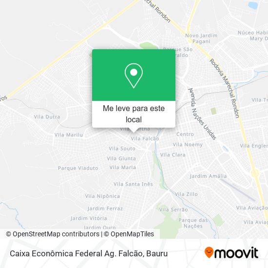 Caixa Econômica Federal Ag. Falcão mapa