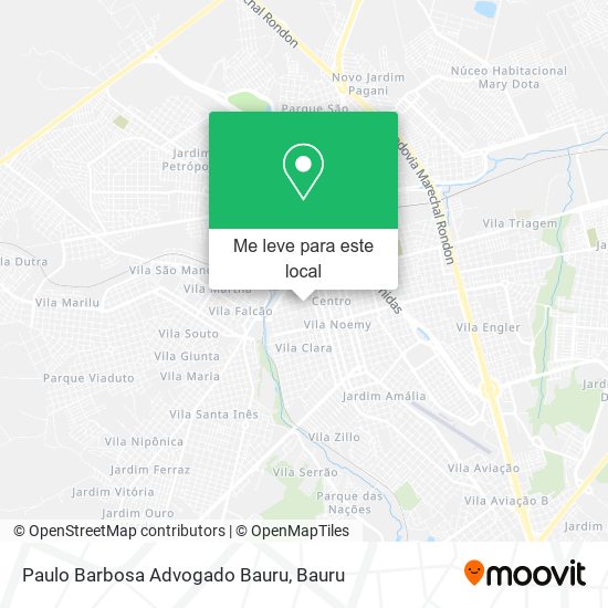 Paulo Barbosa Advogado Bauru mapa