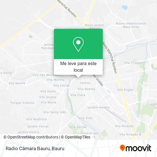 Rádio Câmara Bauru mapa