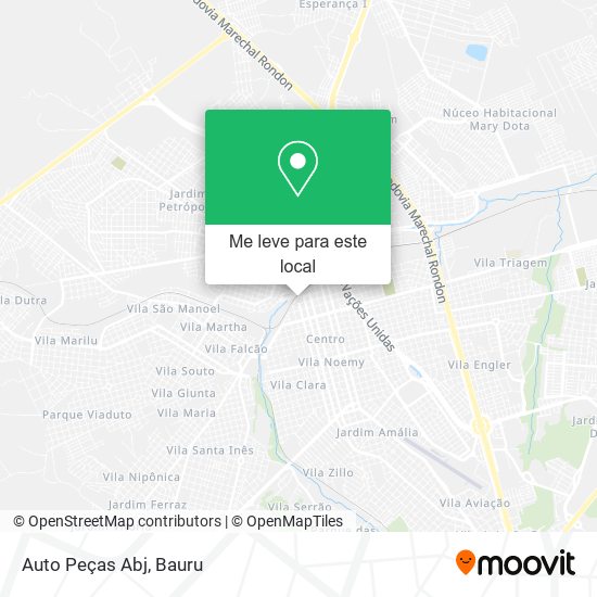 Auto Peças Abj mapa