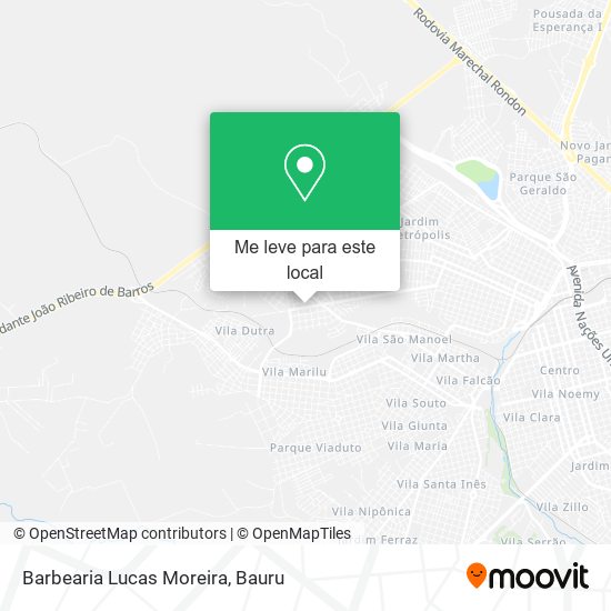 Barbearia Lucas Moreira mapa