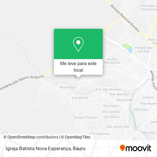 Igreja Batista Nova Esperança mapa