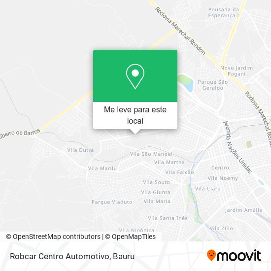 Robcar Centro Automotivo mapa