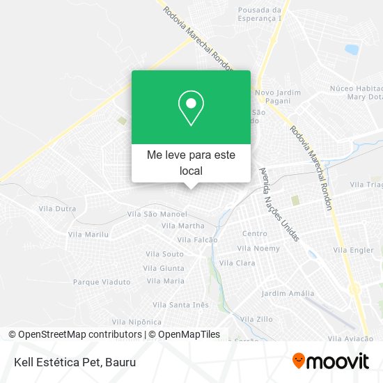 Kell Estética Pet mapa