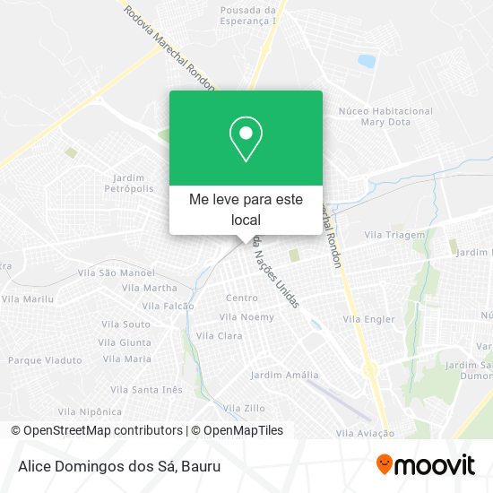 Alice Domingos dos Sá mapa