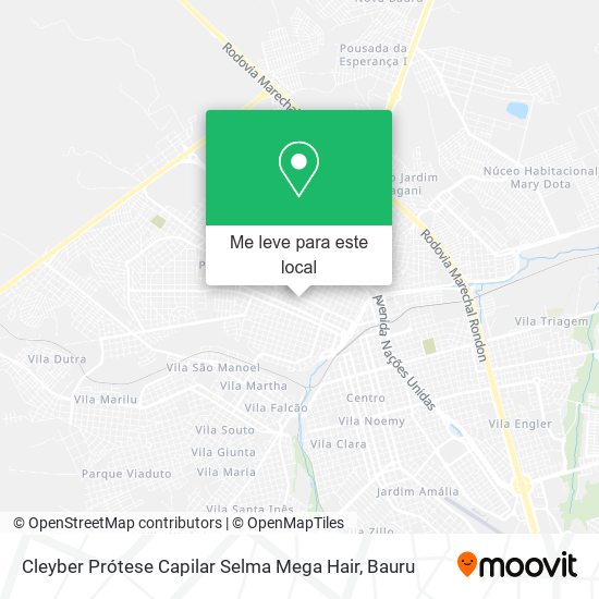 Cleyber Prótese Capilar Selma Mega Hair mapa